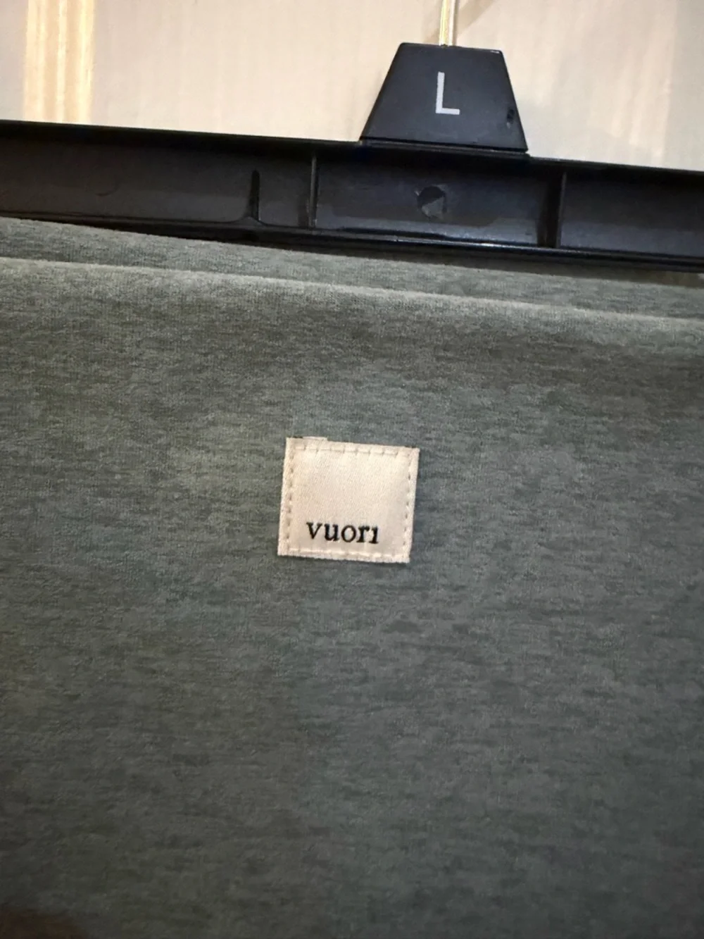 Vuori Clean Elevation High Rise 7/8 Leggings - Heathered Seafoam Green - Picture 5 of 7